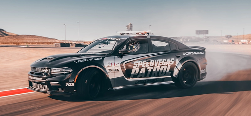 High-speed or drifting ride-along